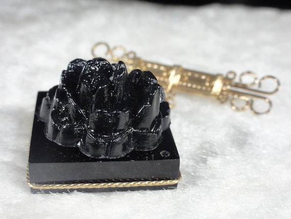 10K Mourning Brooch Art Deco 10k Mourning Brooch B