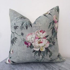 Designers Guild, Floreale zinc - Decorative pillow cover 18 inch
