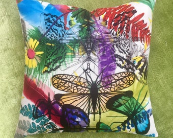 Decorative pillow in Lacroix - Cristian Lacroix Caribe perroquet, 22 inch