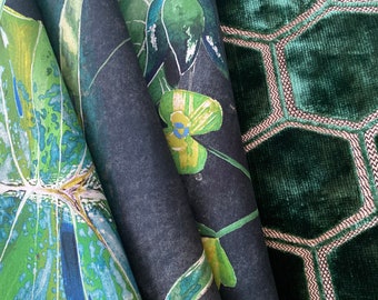 Funda de almohada ARJUNA LEAF VIRIDIAN en la colección Designers Guild 2018