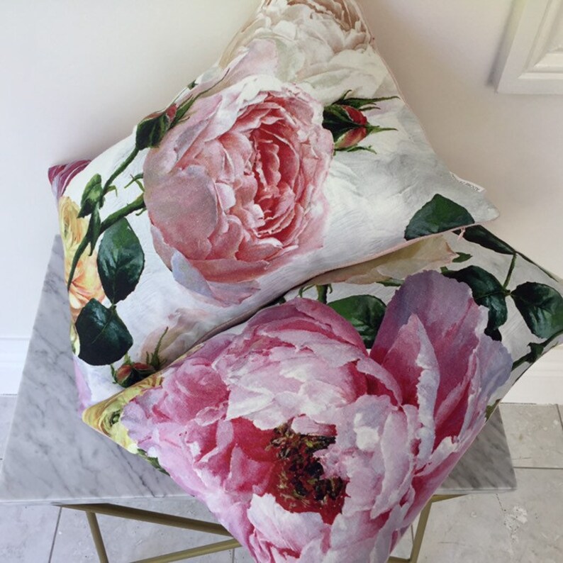 Tourangelle Peony Designers Guild pillow cushion cover Etsy