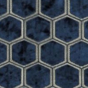 Pillow/cushion cover in Designers Guild linen in Manipur midnight blue