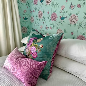 Pillow cover, Designers Guild, Charlotte Wedgwood - Rochester cyclamen, READY TO SHIP