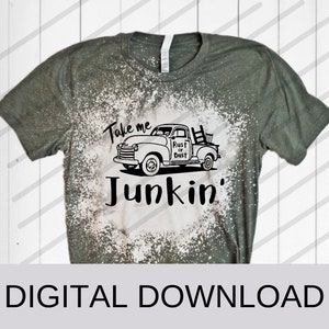 Neem Me Junkin' . PNG en . SVG DIGITAAL bestand maak je eigen shirt cup tote sweatshirt teken svg cut of sublimatie Junking Queen yard verkoop humor
