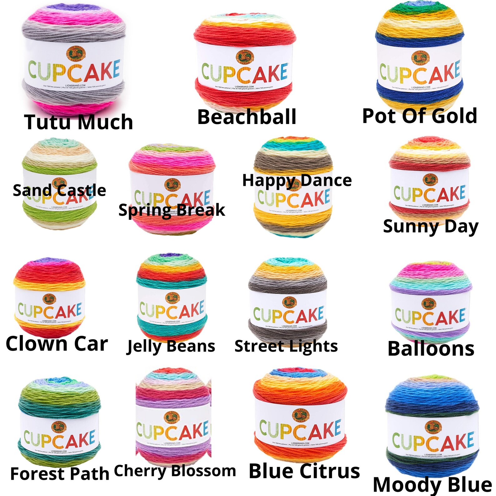 Lion Brand Cupcake yarn DK lightweight 3 100 acrylic light Etsy