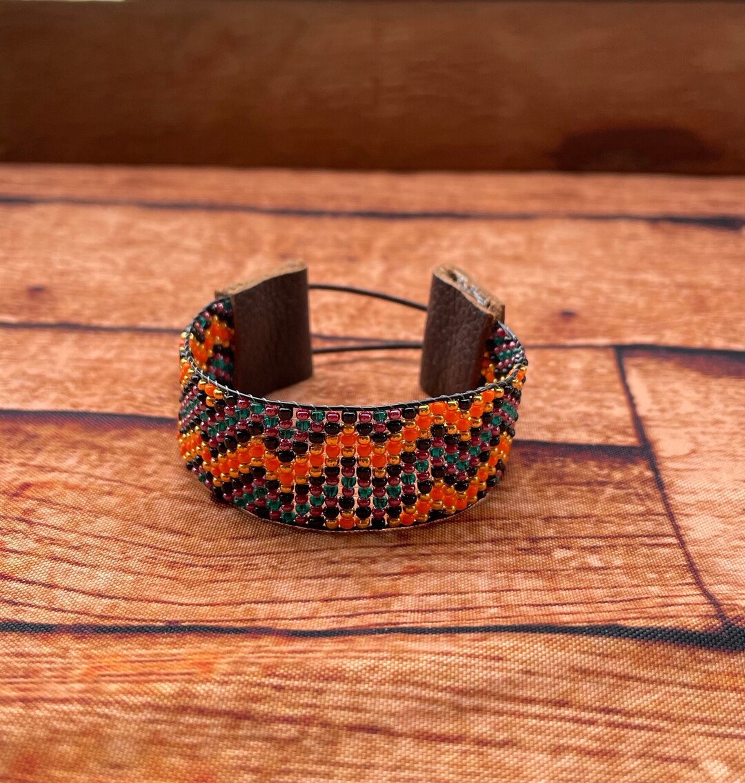 beaded tie bracelet