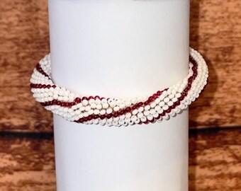 Peyote stitch beaded bracelet