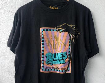 Vintage 90s Long Beach Blues Festival the Johny Otis Rush Linda