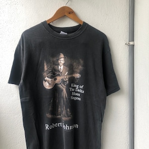 Vintage Original Robert Johnson “King of The Delta Blues Singer” Blues Music Singer T-Shirt