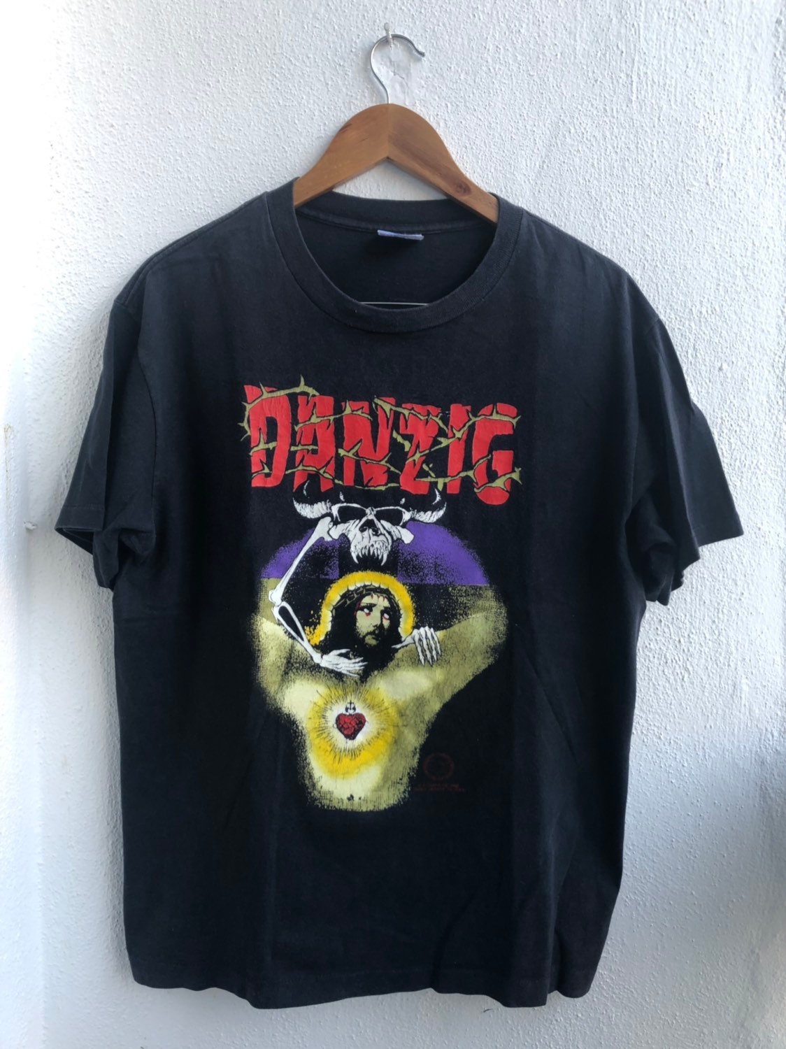 Vintage Danzig god Don't Like It P. Grant INC 1988 Band T-shirt L