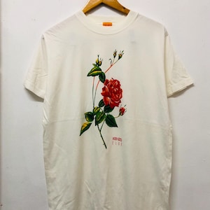 Vintsge Original 90s Kenzo Japan Designs T-Shirt / Japan Brand / Japanese Street / Japanese Designer / White / L