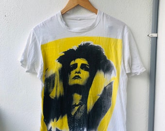 Vintage Original 90’s Siouxsie Sioux English Punk Icon Handprinted Design T-Shirt