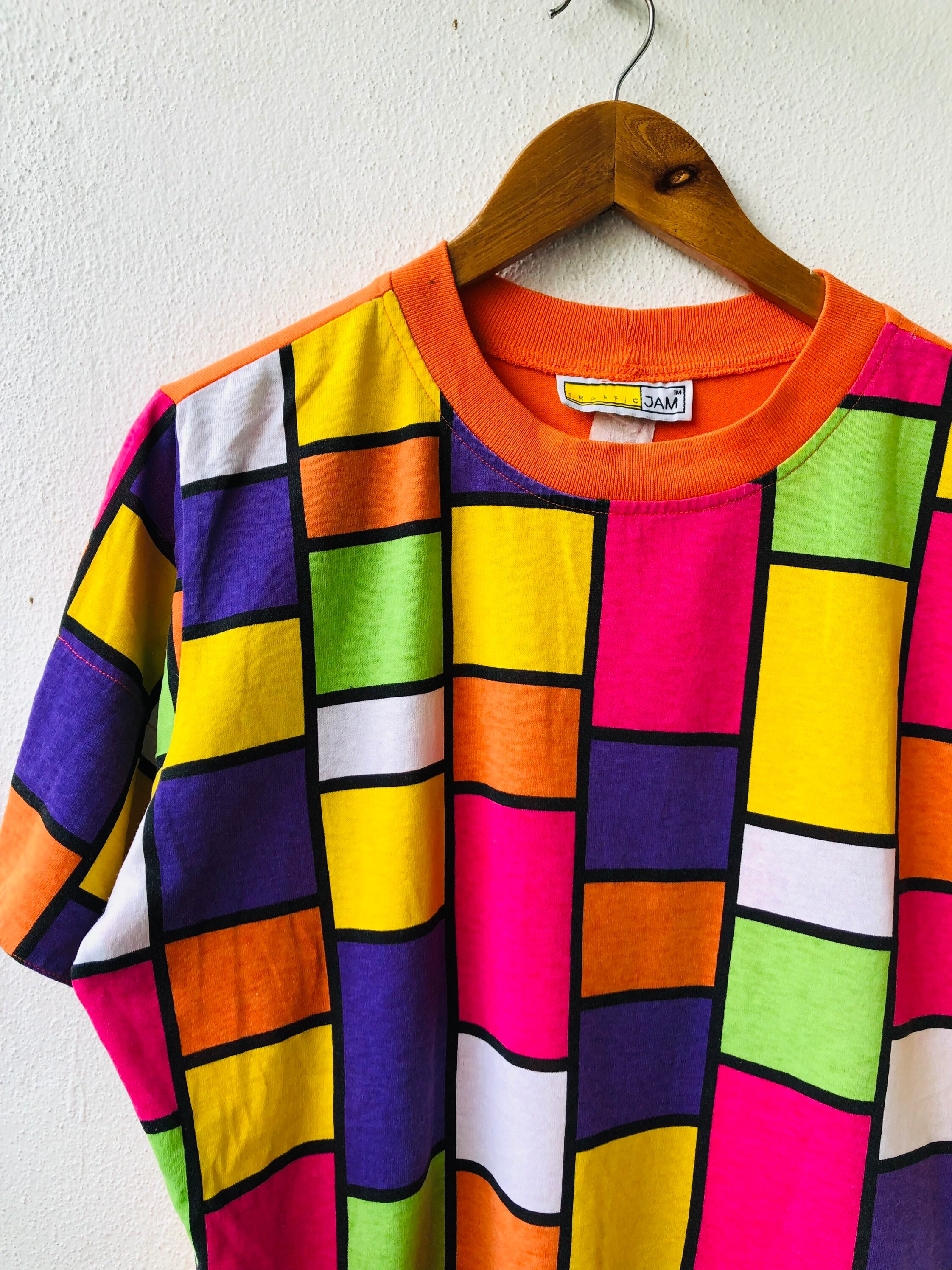 STUSSY 80s RASTA BORDER TEE Vintage Size XL USED | eBay