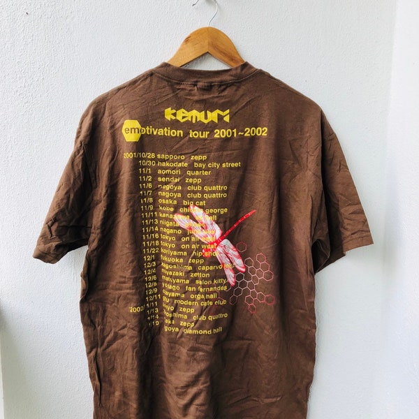 Vintage Original 00s Kemuri Japanese-American Ska Punk Band Promo Tour T-Shirt L Coco