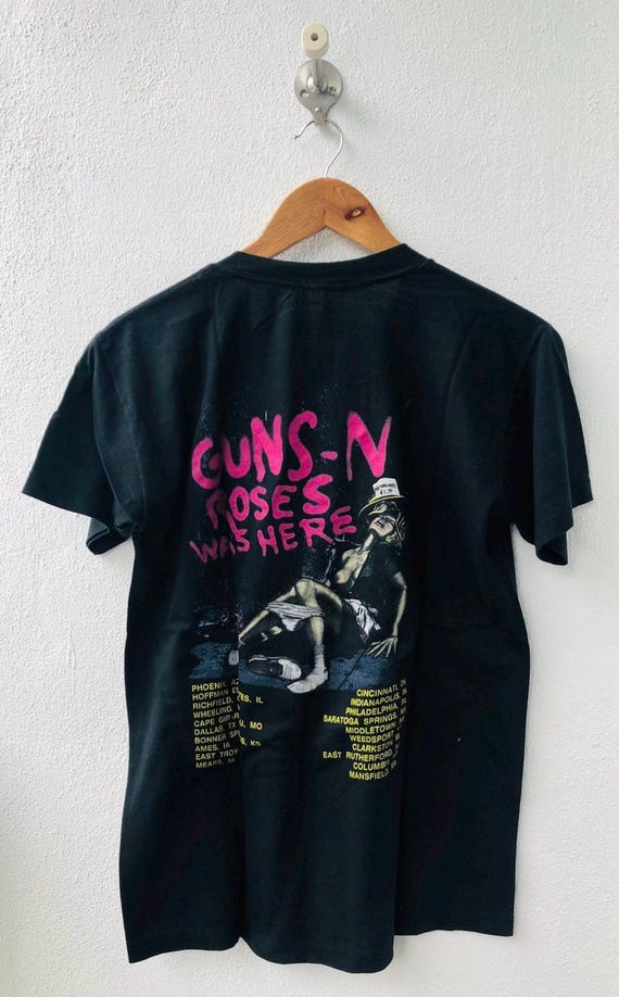 Vintage 80s Guns N' Roses Band " Appetite For Destruction " Robert Williams Art Work 1987 USA Tour T-Shirt Black M / Rock Tee / Best of GnR View 2