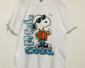 Vintage 90s Joe Cool T-Shirt / Animation / Cartoons / Streetwear / White / L