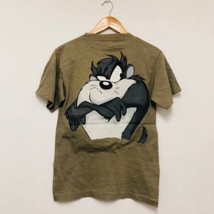 Vintage T-shirt jaren 90 Tazmanian Devil 1995 / Animatie / Cartoon / Streetwear / Grijs / L-jeugd / Mode jaren 90 / Stijl jaren 90 / Memories Attack