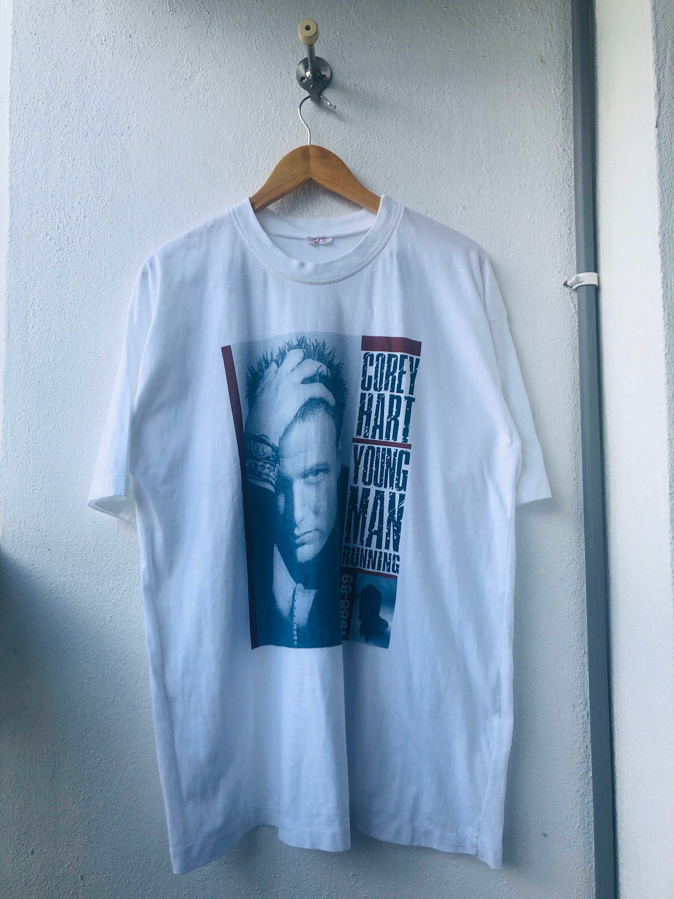 Vintage Original 80's Corey Hart Young Men Running 1988 Canadian Pop