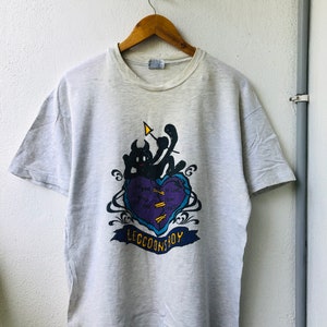 Camiseta vintage original de Leccoons para niño, estilo skate, surf y streetwear moderno de los años 90