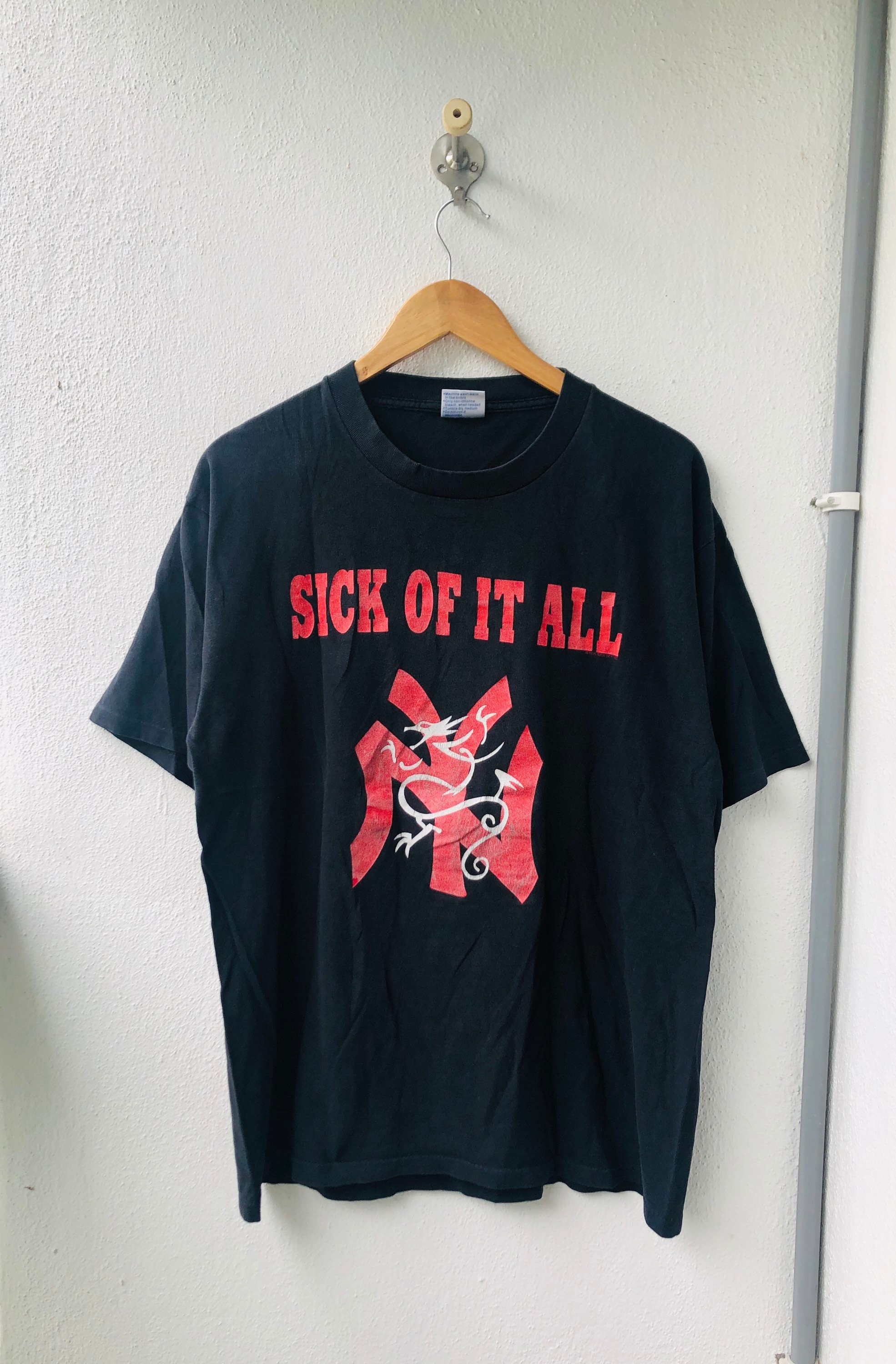 レア　90s sick of it all ヴィンテージTシャツ Vintage 90's Sick Of It All Pain Strikes T-Shirt – Mills
