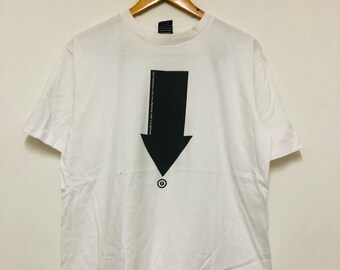 古着 90s USA製 JIMMY'Z ボタニカル フラワー ボーダー 半袖