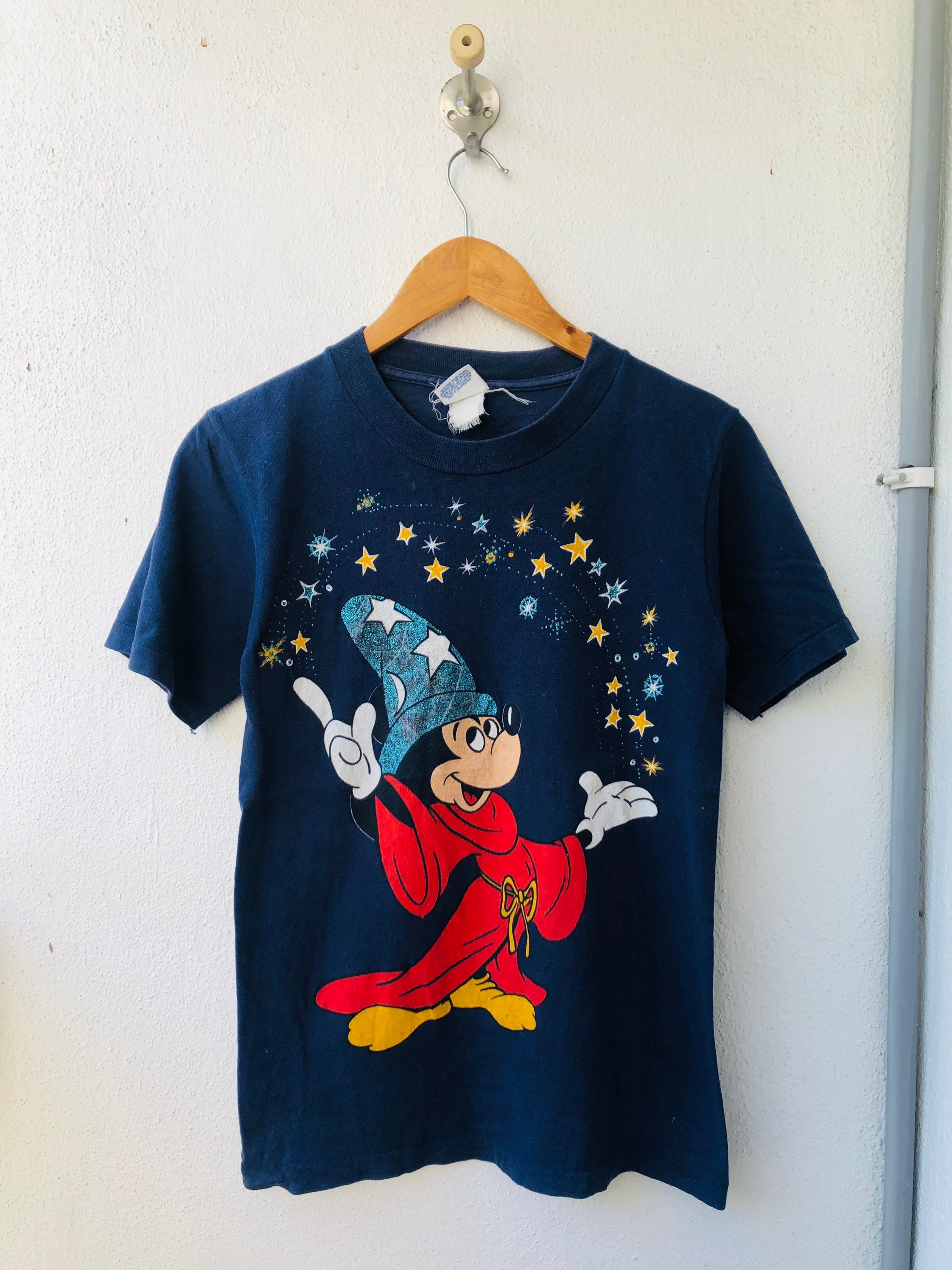 80s vintage ファンタジアミッキー Tシャツ ビンテージミッキー L位 T ...