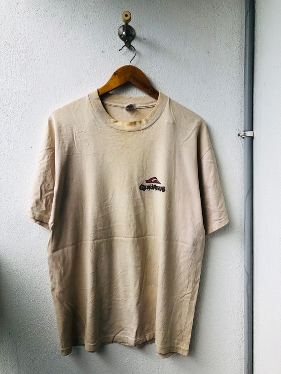 90'S QUIKSILVER Surf Skate T-shirt Made in France Men's XL Vintage /eaa450473