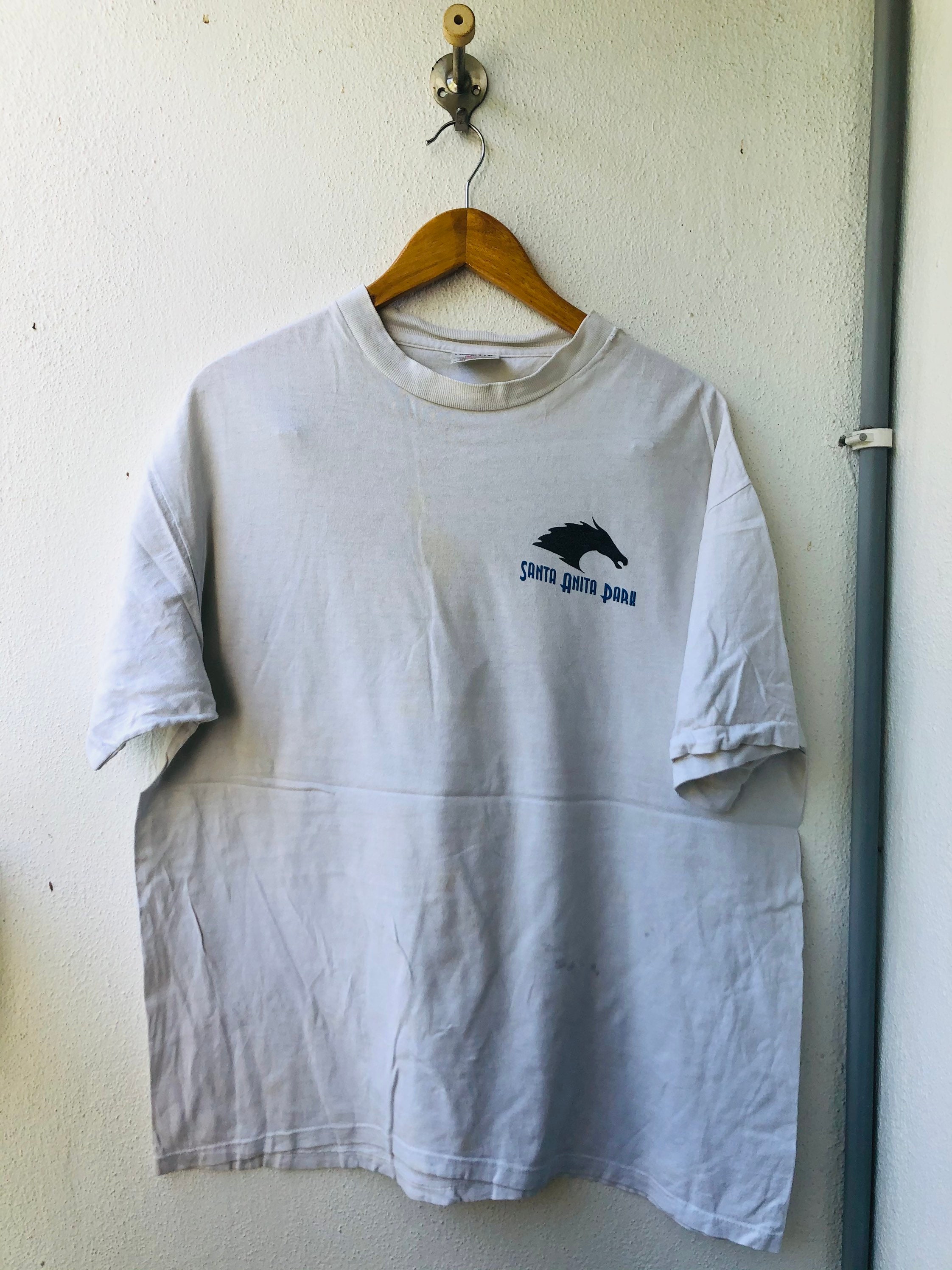 Vintage 90s Santa Anita Park Horse Racing T-shirt - Etsy