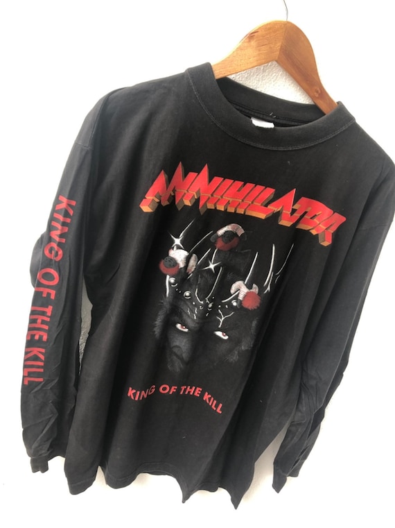 【超お買い得！】 Vintage Original 90s Annihilator Band  トップス