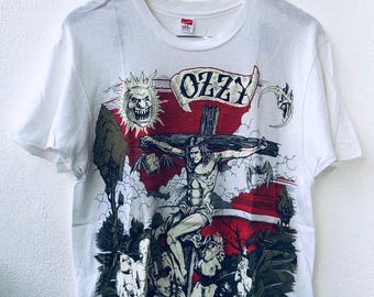 Vintage 90s Ozzy Osbourne 1991 Glow in the Dark Tour T-shirt