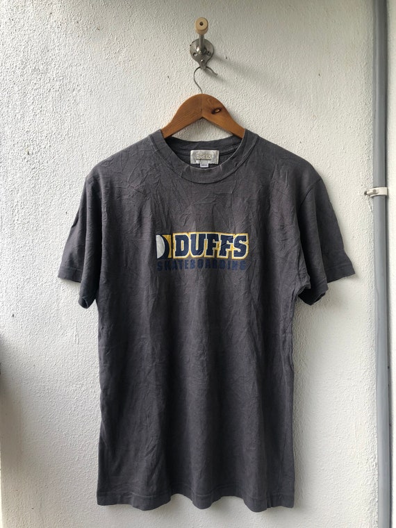 IN BOX - Vintage 90s Black & Blue Suede DUFFS SKATEBOARDING 
