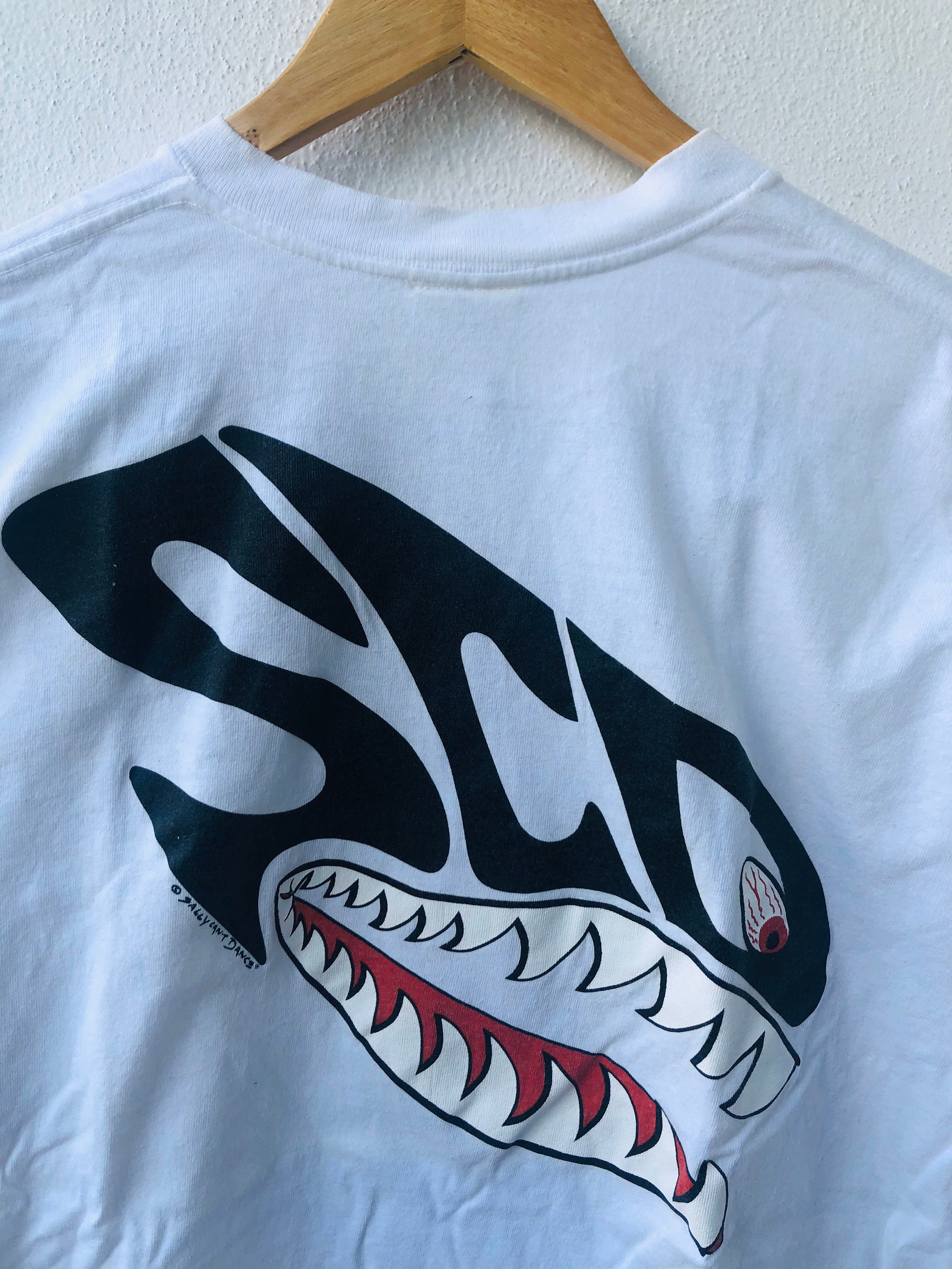 SALLY can't DANCE シャークプリント 半袖 Tシャツ TEE M SALLY can't DANCE シャークプリント 半袖 Tシャツ TEE M