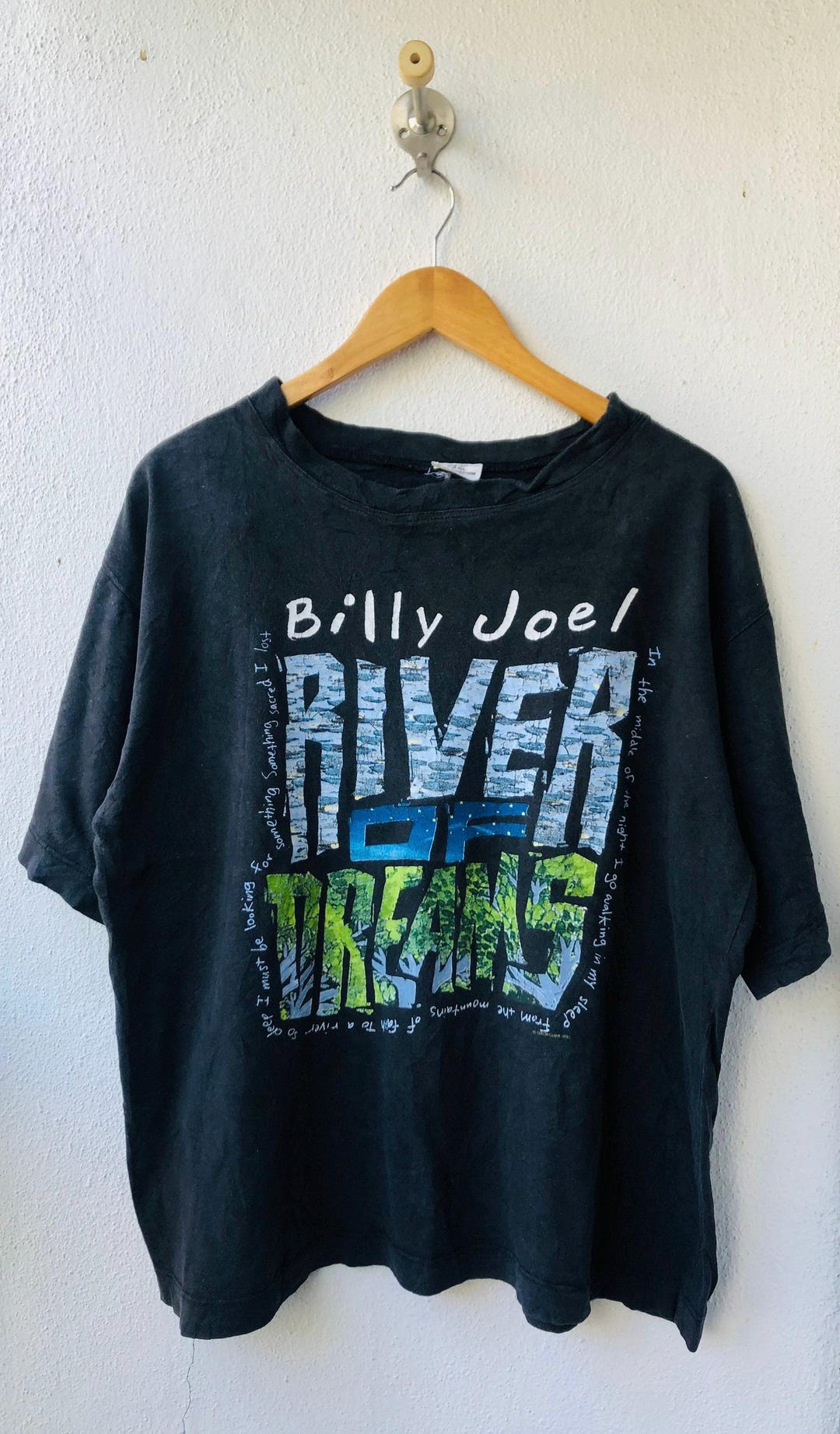 BILLY JOEL  OF DREAMS 94-95 Tシャツ XL Vintage 90s Billy Joel World Tour 1994 River of Dreams T-shirt