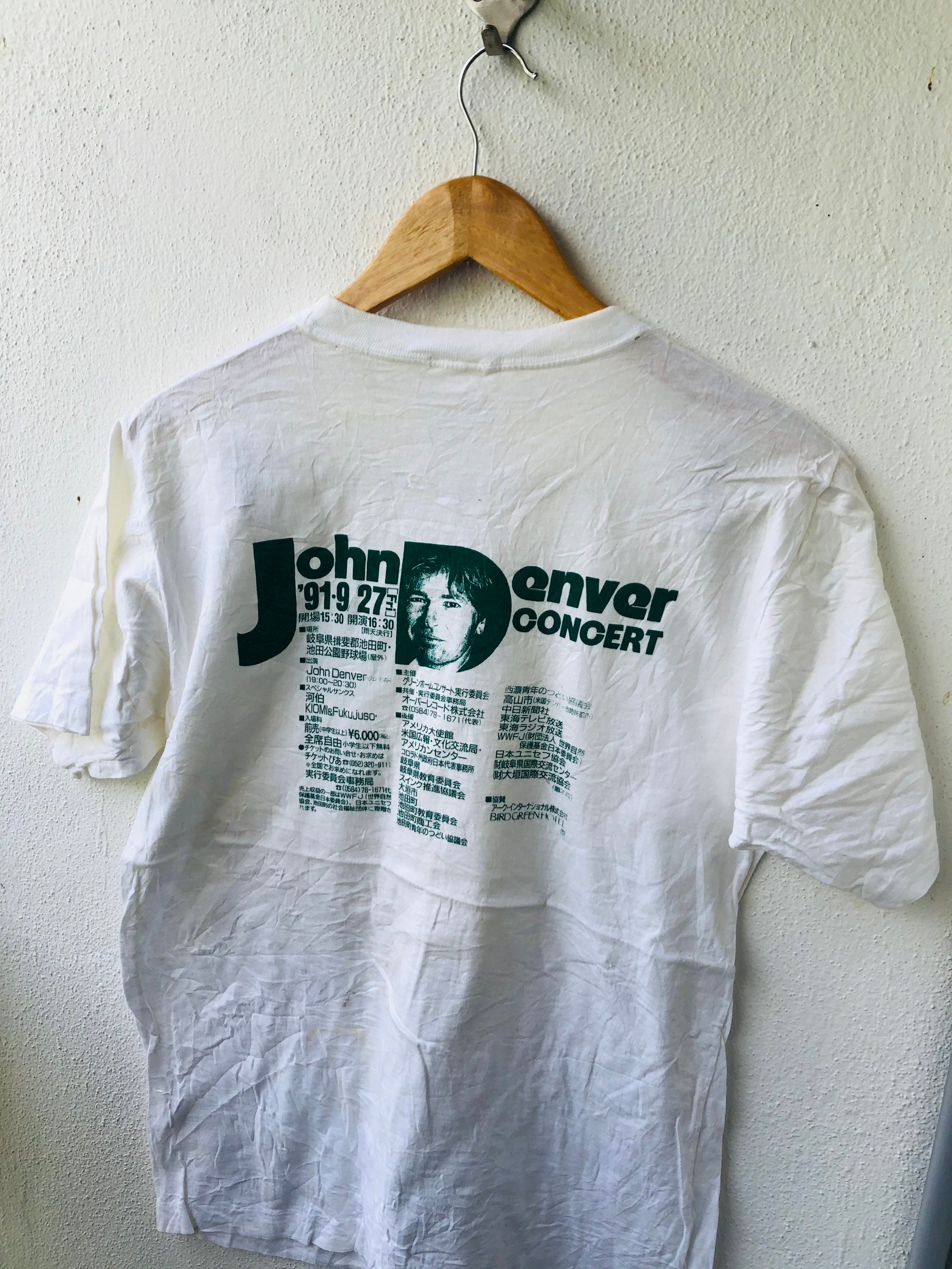 Vintage Original 90's John Denver Concert Tour 1991 American Vintage Original 90's John Denver Concert Tour 1991 American