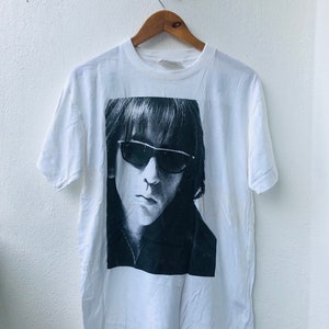 Vintage Original 90s B&#39;Z Japanase New Wave Band &quot; Spirit Loose 1995 &quot; Tak Matsumoto Potrait Design T-Shirt White M