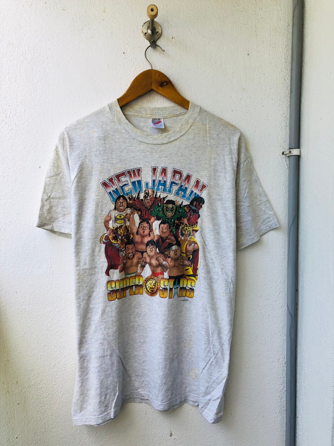 Vintage Original 90's New Japan Super Star Wrestling T-shirt Vintage Original 90's New Japan Super Star Wrestling T-shirt