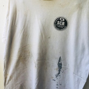 T-Shirt Vintage Eight Ball Records – Manches Longues – Noir – Taille XL – Années 90