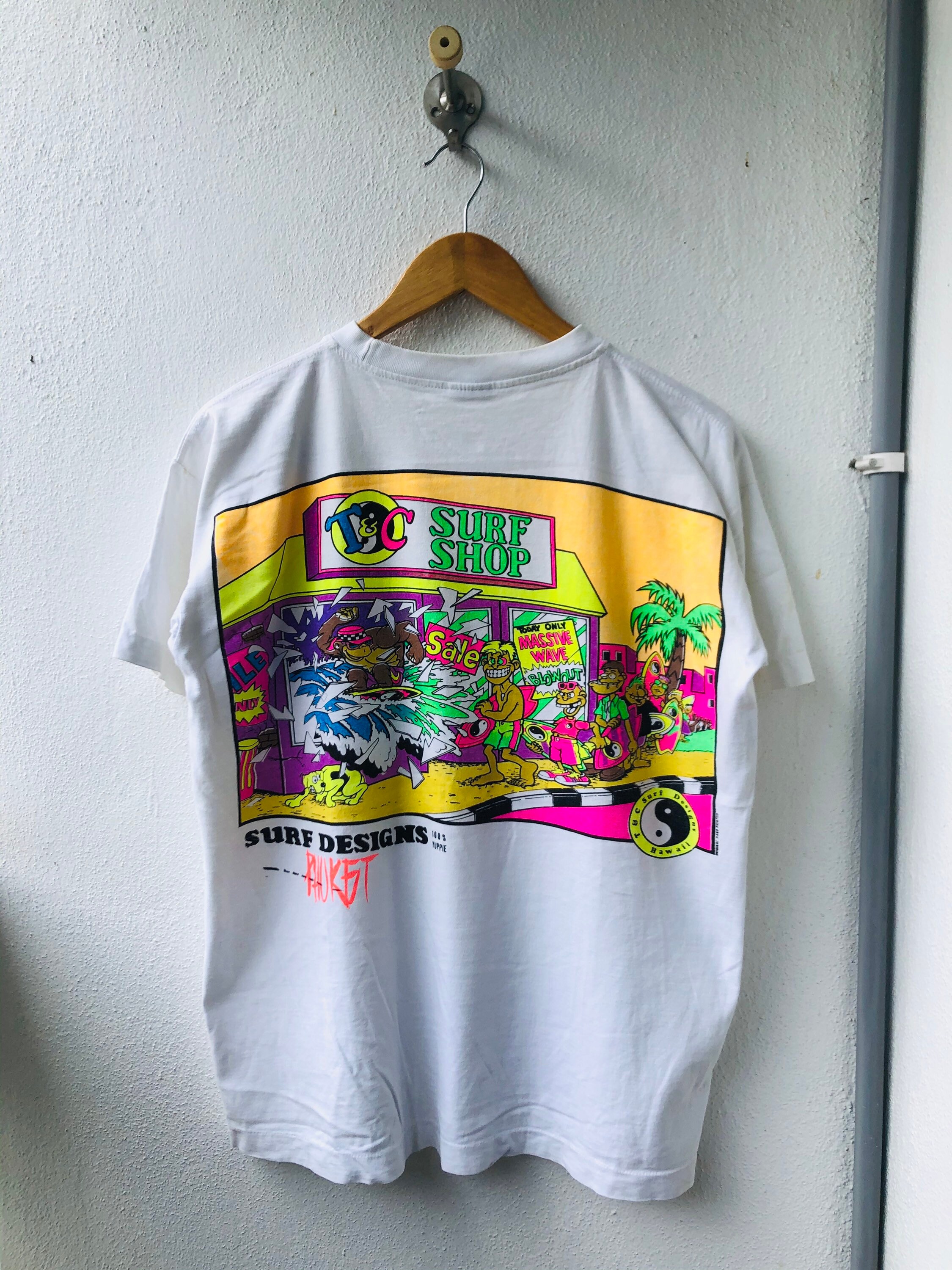 ヴィンテージ オリジナル 90 年代 T&C サーフ デザイン「ハンド ヴィンテージ オリジナル 90 年代 T&C サーフ デザイン「ハンド