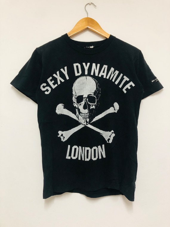 SEXY DYNAMITE ダメージ加工Tシャツ Vintage Y2K Sexy Dynamite London T-shirt / Japan Street / London