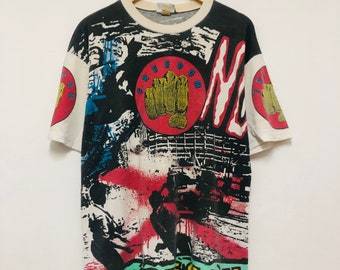 激レア③⚫ WOLFSBANE★ウルフズベイン■90年代ツアーTシャツ USED】90's Hanes “Wolf” アニマル Tシャツ（Tシャツ/カットソー