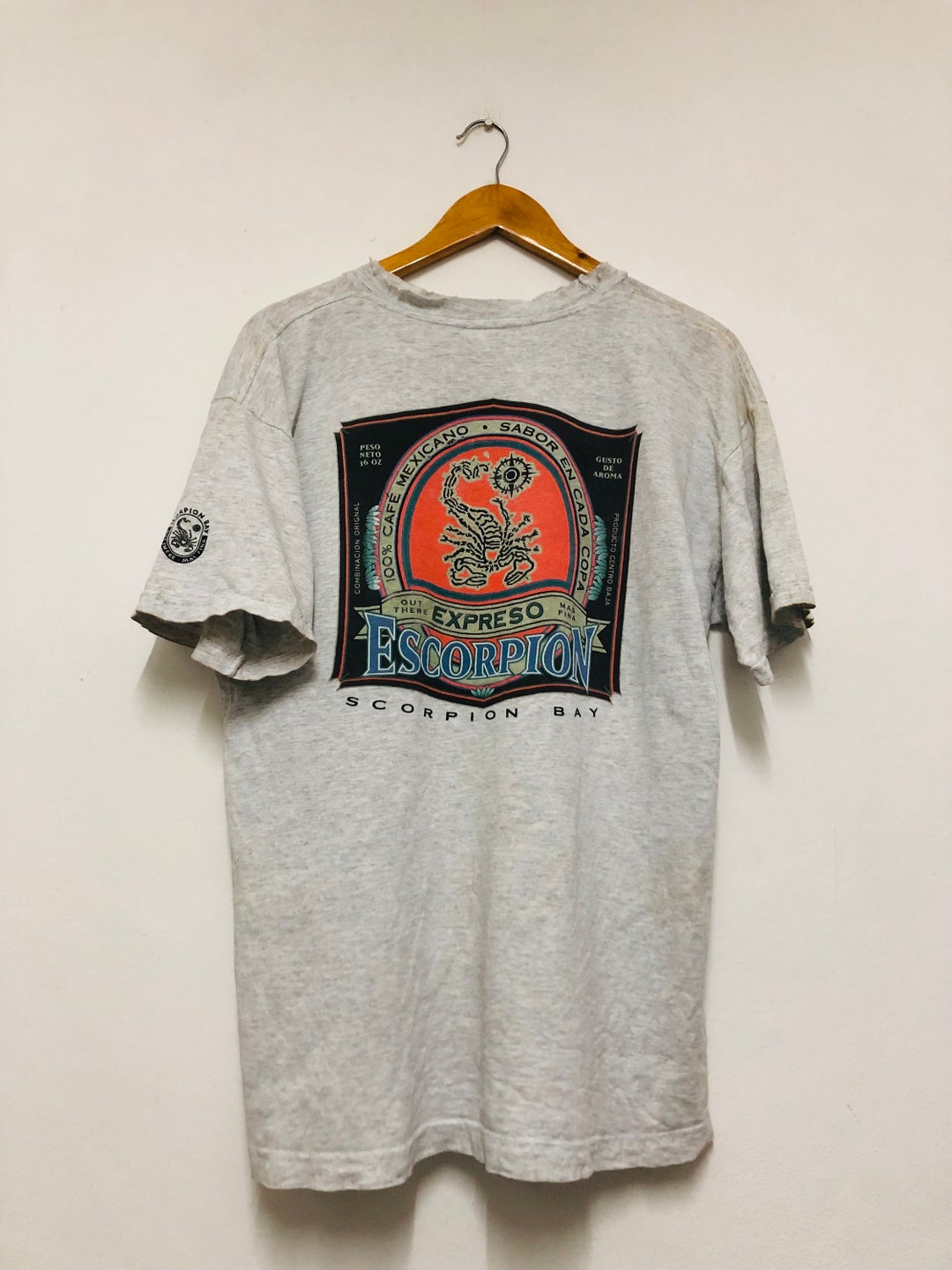 Vintage 90s Scorpion Bay T-shirt Skatebording Surfing Rare Big