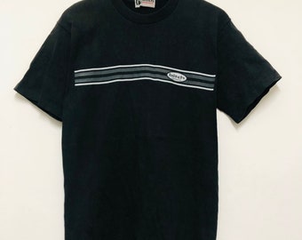 Rare!! Vintage 90's BITCH SKATEBOARDS Striped Skate Tee Shirt