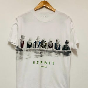 Vintage 90s Esprit Fotofolio Prints T-Shirt / Streetwear / Rare / Fotoprints / Photography / OG / White / M