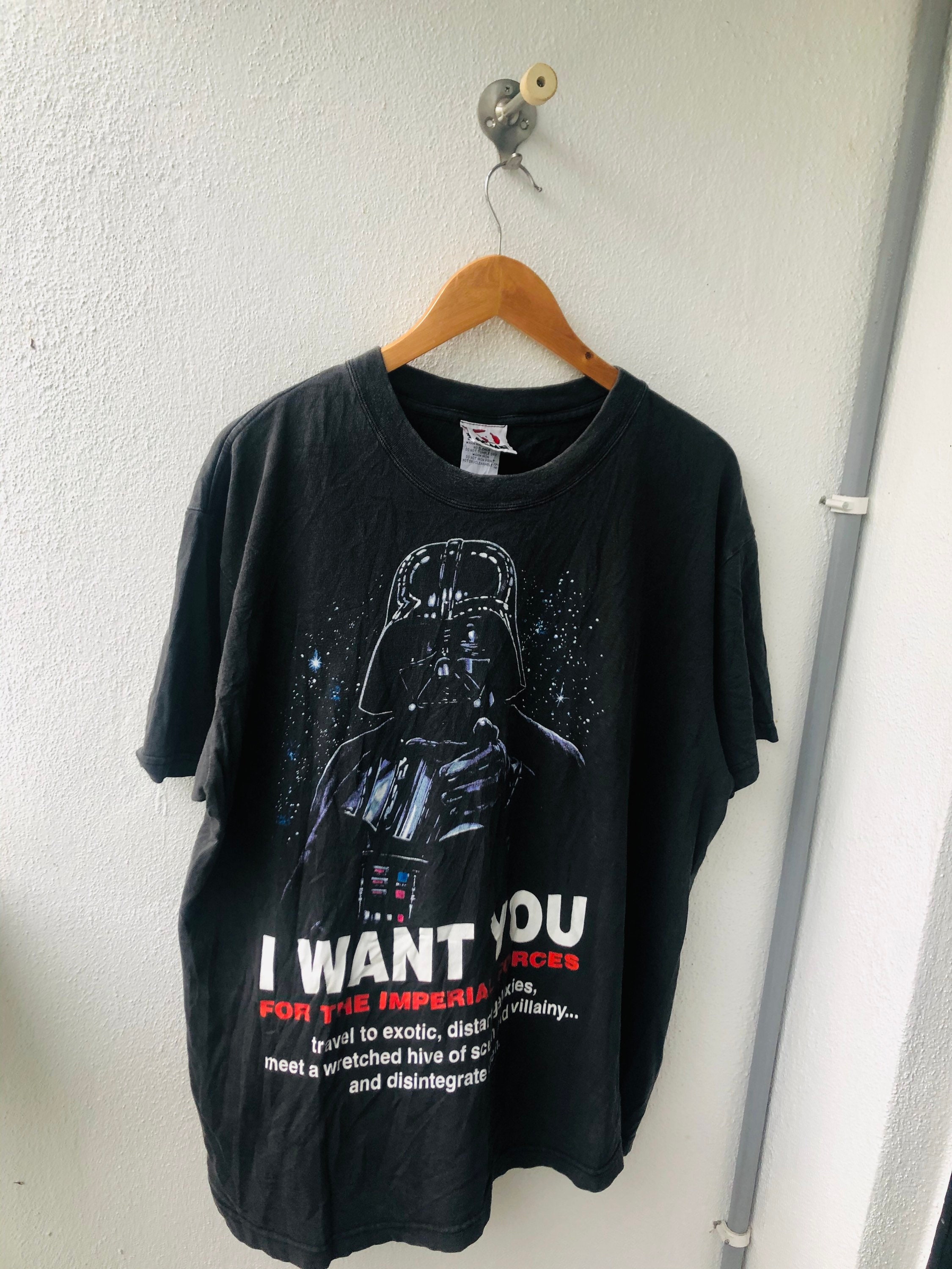 90s STARS WARS ダースベイダー Tシャツ I WANT YOU
