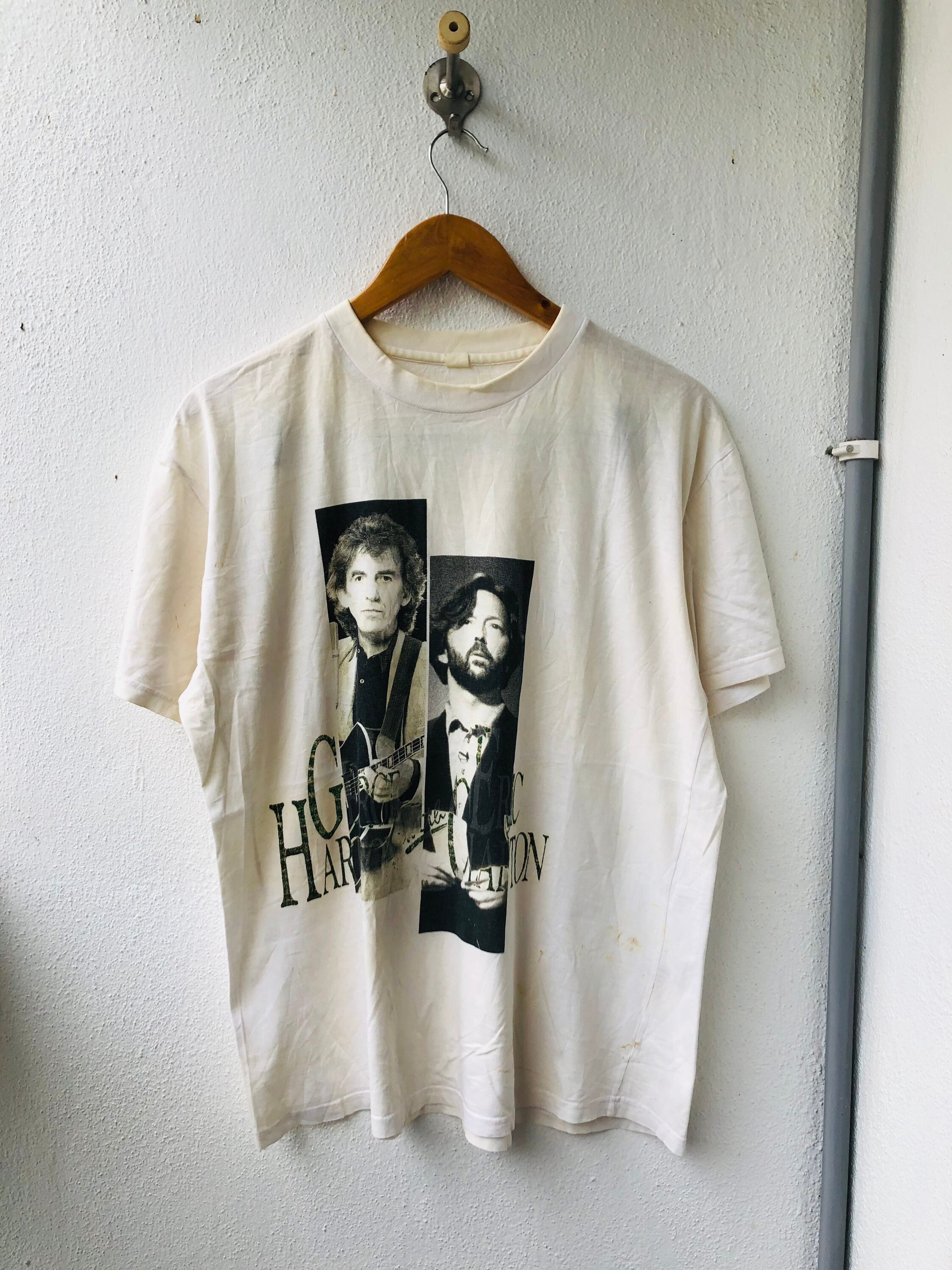 Vintage Original 90's George Harrison & Eric Clapton “ Rock Vintage Original 90's George Harrison & Eric Clapton “ Rock