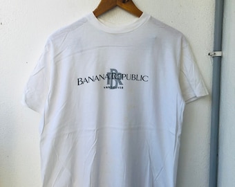 Camiseta vintage original de los años 90 de Banana Republic "Banana Republic Vancouver" para actividades al aire libre