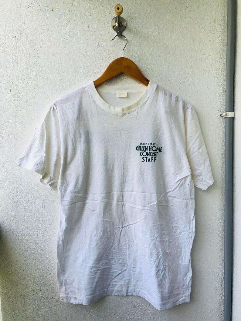 Vintage Original 90\u2019s John Denver Concert tour 1991 American Singer Staff T-Shirt