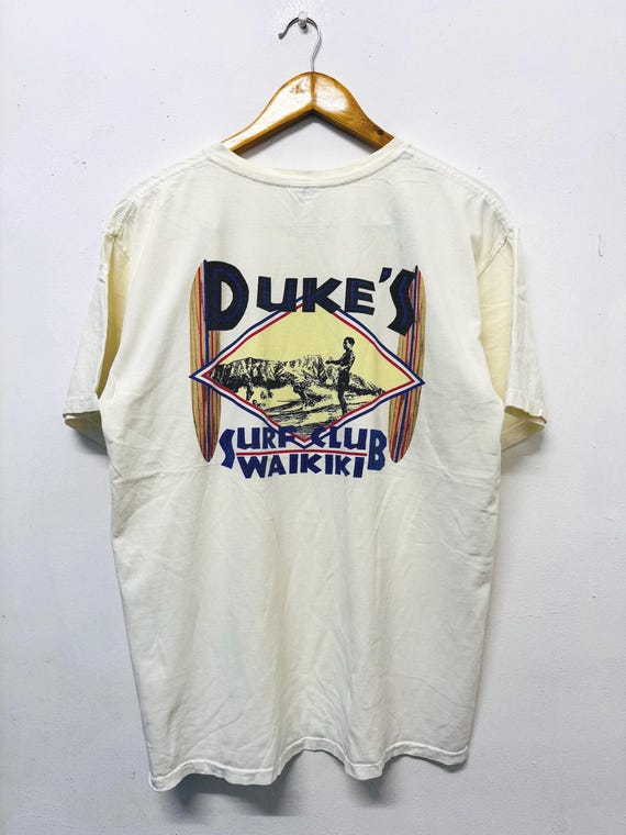 Vintage 00s Duke’s Surf Club Waikiki Surf Clothing T-Shirt / 00s Surf Wear / 00s Pro Surfers / 00s Beach Life / 00s Promotional / 00s Beach