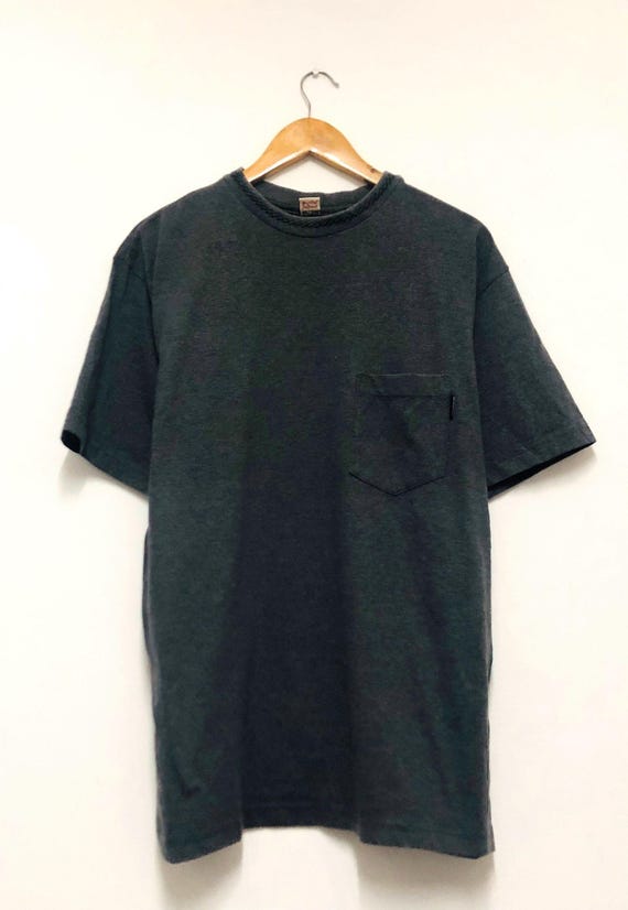 Vintage 00s Stussy Single Pocket T-shirt / Streetwear / Rare