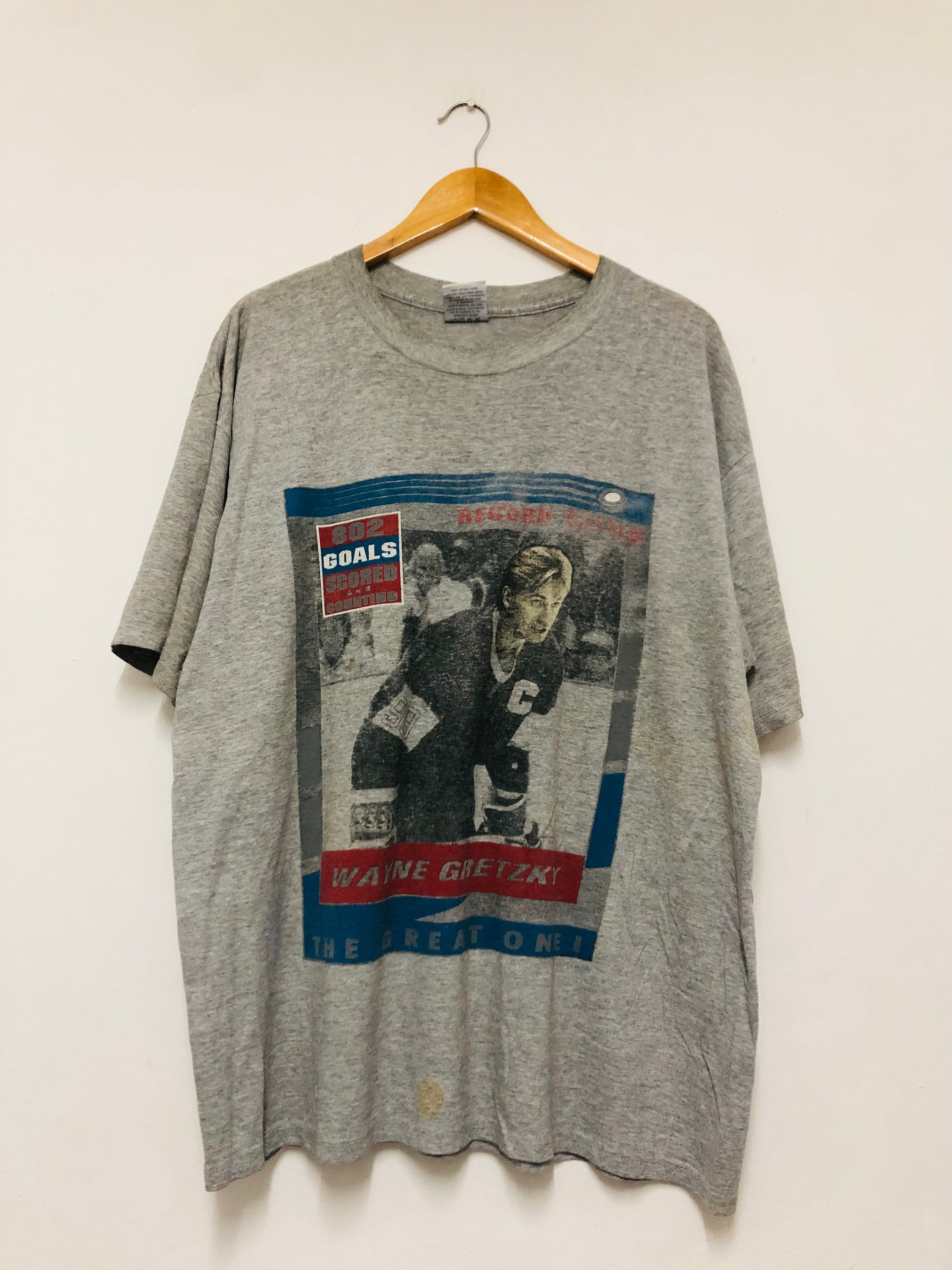 Vintage NHL (Salem) - Los Angeles Kings Wayne Gretzky Caricature MVP T-Shirt 1990 X-Large